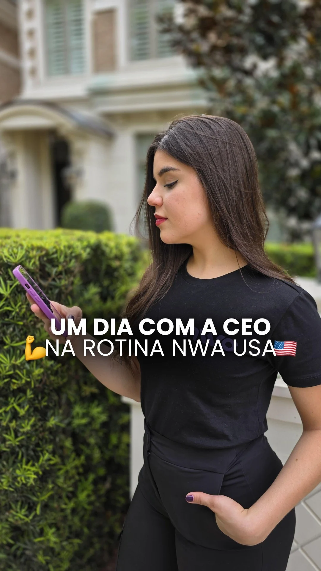 Anna Gouveia em vlog da rotina de CEO na Neway USA
